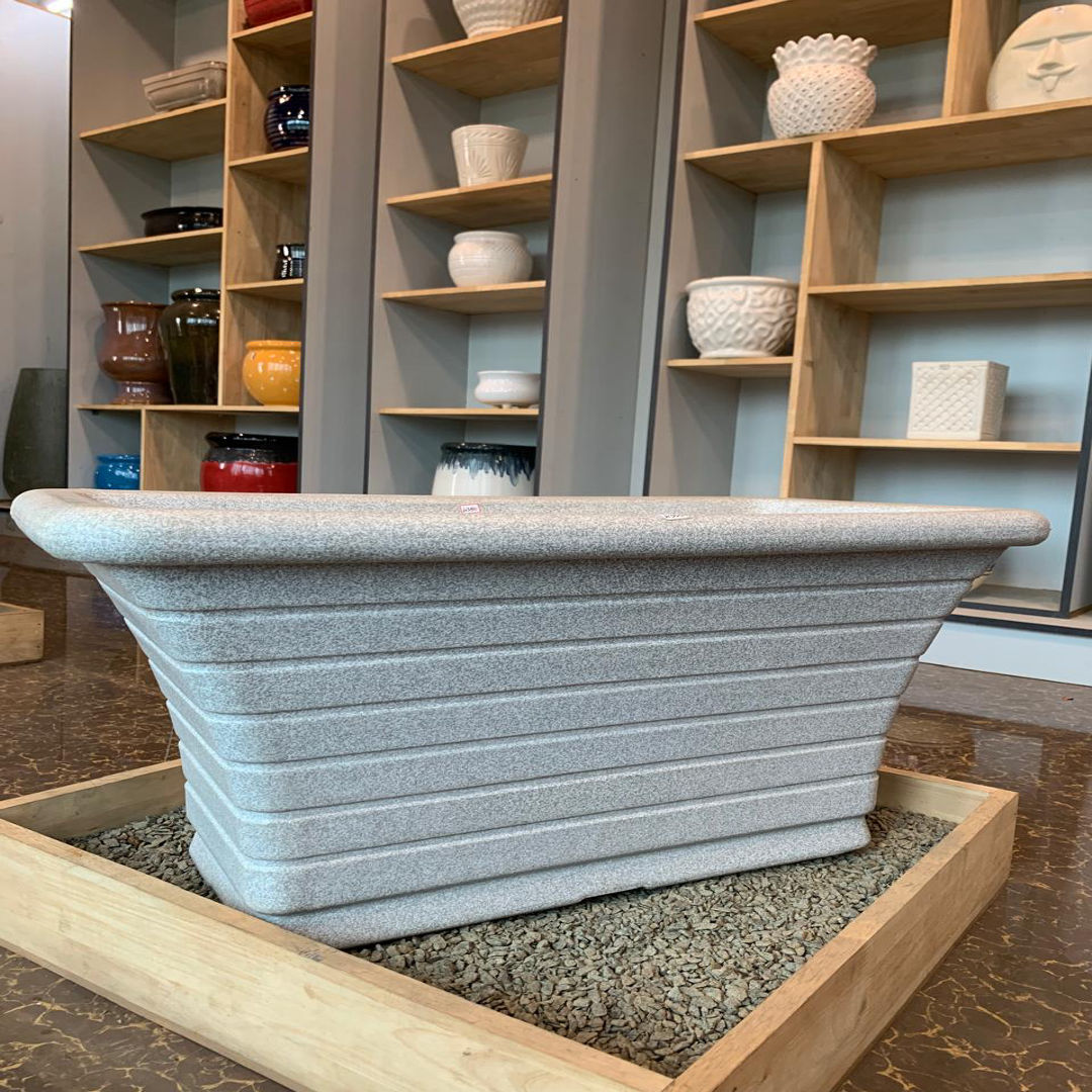 Stripe Rectangle Pot